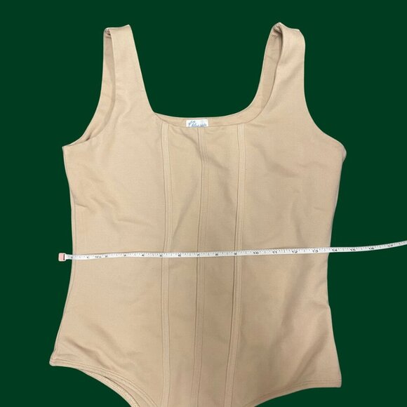 Blue Rain x Francesca’s Beige Corset-Style Bodysuit – Size S - Picture 4 of 6
